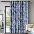 thumbnail image 1 of DriftAway Julia Room Divider Curtain for Bedroom Patio Door Sliding Glass Door Curtains Privacy Thermal Insulated Closet Curtain Extra Wide Blackout Curtain Grommet Drape 108W X 96L Inch Navy 1 Panel, 1 of 8