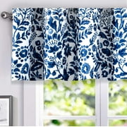 DriftAway Julia Sketch Lined Thermal Insulated Energy Saving Window Curtain Valance for Living Room Bedroom Kitchen, 2 Layer, Rod Pocket, 52"x18"+2“Header (vy)