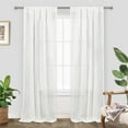 thumbnail image 1 of DriftAway Linen Curtains for Windows 84 inches Long Semi Sheer Curtains for Living Room/Bedroom Farmhouse Light Filtering Natural Curtains Slub Rod Pocket 2 Panels, 52" x 84" Light Linen, 1 of 9