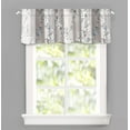 thumbnail image 1 of DriftAway Mackenzie Abstract Floral Pattern Window Treatment Valance Rod Pocket 14"L x 50"W Plus 2" Header Blue Gray, 1 of 7