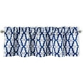 thumbnail image 1 of DriftAway Mason Geometric Trellis Pattern Window Curtain Valance Rod Pocket 14"L x 52"W, 1 of 6