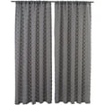 thumbnail image 1 of DriftAway Olivia Voile Chiffon Sheer Window Curtains Embroidered with Pom Pom 2 Panels Rod Pocket 84"L x 52"W light Gray, 1 of 5