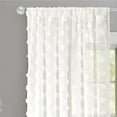 thumbnail image 1 of DriftAway  Olivia White Voile Chiffon Sheer Window Curtain Panel Pair Off-White 52"widthx63"length 63 Inches, 1 of 7