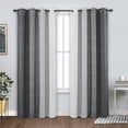 thumbnail image 1 of DriftAway Ombre Gradient Color Lined Blackout Thermal Insulated Grommet Window Curtain for Living Room Bedroom 2 Panels 84"L x 50"W Gray, 1 of 8