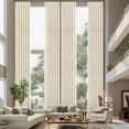thumbnail image 1 of DriftAway Pinch Pleat Linen Textured Semi Sheer Solid Farmhouse and Modern Rustic Linen Curtains High Ceiling Extra Long Drapes for Living Room 13 ft Length 1 Panels W52 x L228 Inches Long Beige, 1 of 7