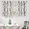 thumbnail image 1 of DriftAway Ryan Sketch Branch Leaves Blackout Grommet Lined Window Curtains 2 Panels, 52" x 36", Yellow Gray, 1 of 6