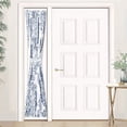 thumbnail image 1 of DriftAway Samantha Door Curtain, Sidelight Curtain,Thermal Rod Pocket Room Darkening Privacy Front Door Panel, Single Curtain with Bonus Adjustable Tieback, 25"X72"+1.5" Header (Dusty Blue), 1 of 8