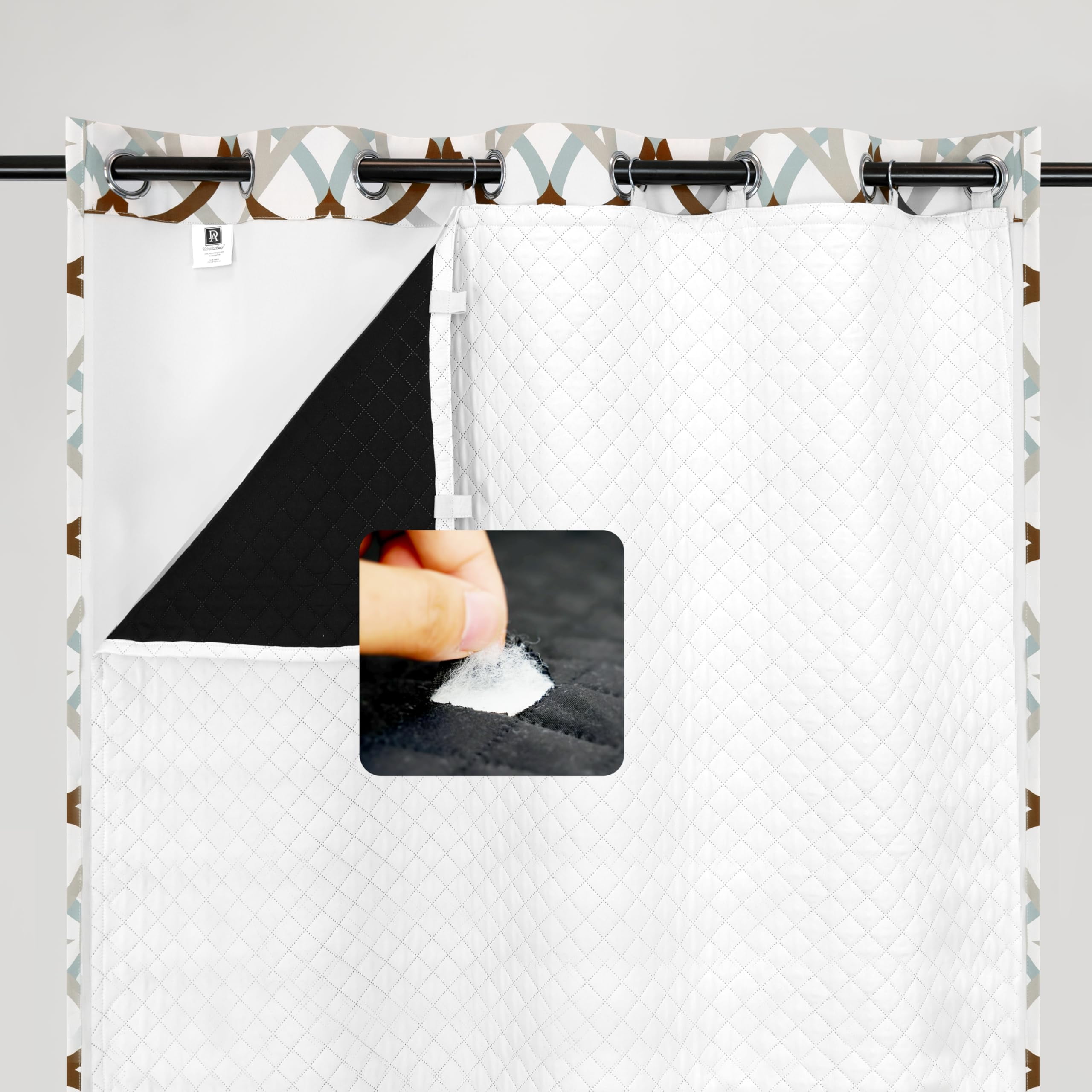 Curated visual reference: Reducing Thermal Noise With Insulation Reference: Driftaway Soundproof Thermal Insulated Quilted Curtain Liners For