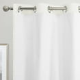thumbnail image 1 of DriftAway Thermal Insulated 100 Percent Darkening Blackout Curtain Liner 2 Panels Each Liner Size 40 Inch by 58 Inch Rings Included Off White Panel, 1 of 7