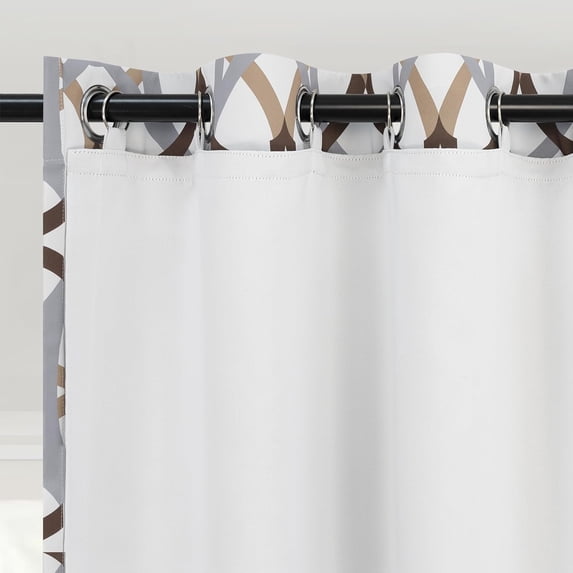 DriftAway Thermal Insulated Blackout Curtain Liner 2 Panels Each Liner Size 40 Inch by 92 Inch Rings Included