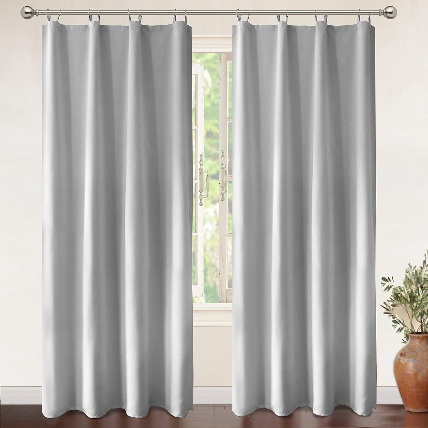 DriftAway Thermal Insulated Blackout Curtain Liner, 2 Panels, 68 x 50 ...