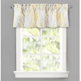 thumbnail image 1 of DriftAway Tree Branch Abstract Ink Printing Lined Thermal Insulated Window Curtain Valance Rod Pocket 52" x 14" Plus 2" Header, Yellow, 1 of 6