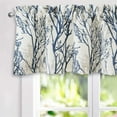 thumbnail image 1 of DriftAway Tree Branch Linen Blend Abstract Ink Printing Lined Window Curtain Valance Grey 52"&nbsp;width&nbsp;x&nbsp;18&nbsp;"&nbsp;length, 1 of 7