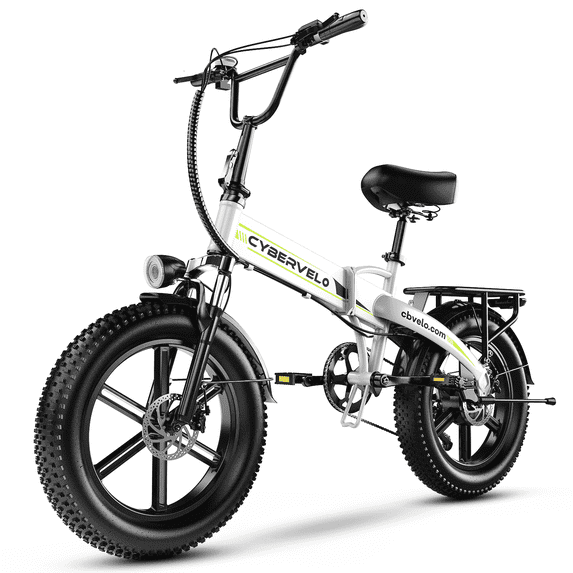 DriftGod Folding Ebike, 48V20AH Removable Battery, Long Range, 20" Fat Tire for Adults, Dirt Sand All Terrain Commuter