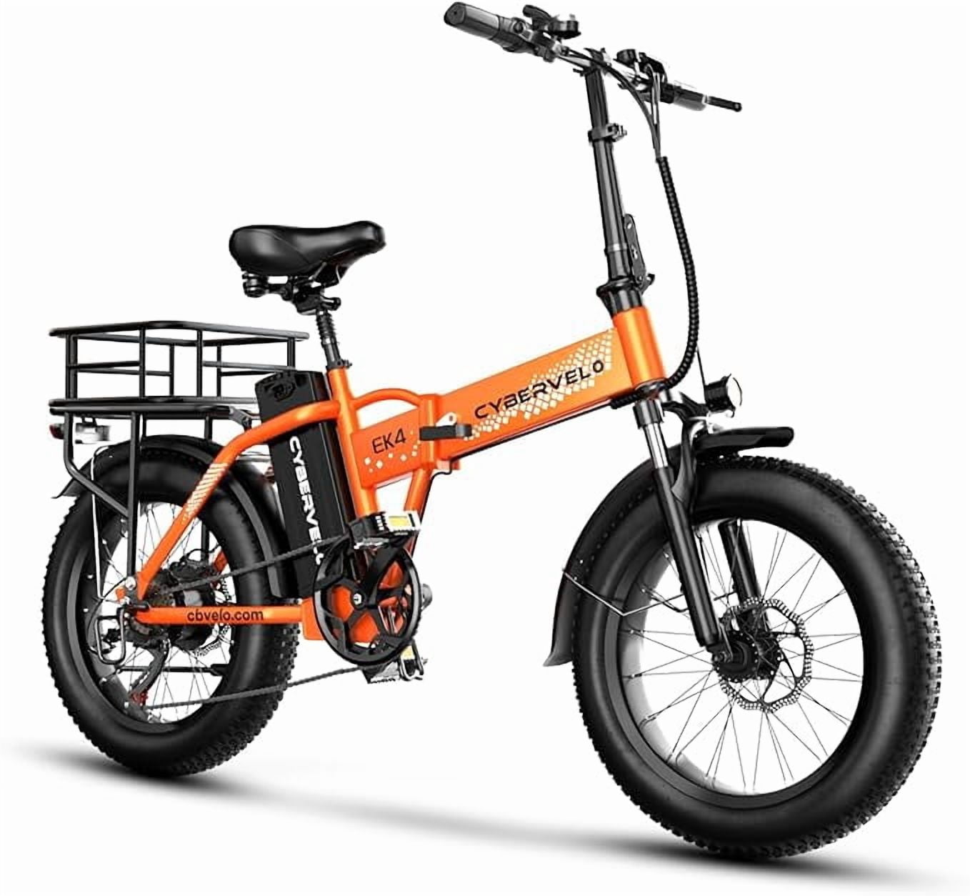 DriftGod Folding Electric Bike, 48V 50AH Removable Battery,Long range Up to 200 Miles, 20" Anti-Slip Fat Tire All Terrain Adult Commute Ebike