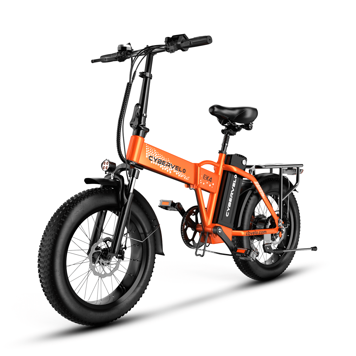 DriftGod Folding Electric Bike, 48V 50AH Removable Battery,Long range Up to 200 Miles, 20" Anti-Slip Fat Tire All Terrain Adult Commute Ebike