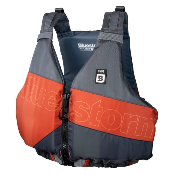 BLUESTORM Drift Kayak Life Jacket (PFD) | Fully Adjustable | Universal Sized | US Coast Guard Approved | for Kayaking, Paddling, SUP, Fishing and More