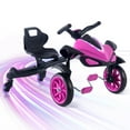 thumbnail image 1 of Sumsoltic 2-in-1 Kids Drift Bike - Crazy Drift Cart for Toddlers and 3-5 Years Old Kids,Pink, 1 of 7
