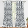 thumbnail image 1 of Driftaway Julianna Thermal Insulated Blackout/Room Darkening Grommet Unlined Window Curtains, Set Of Two Panels, Each 52”X84” (Gray), 1 of 5