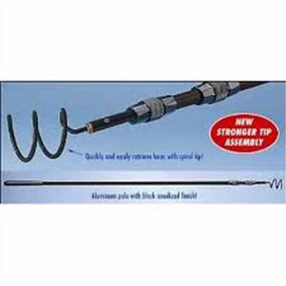 Drifter Marine 18' Telescoping Lure Retriever With Spiral Tip, Black
