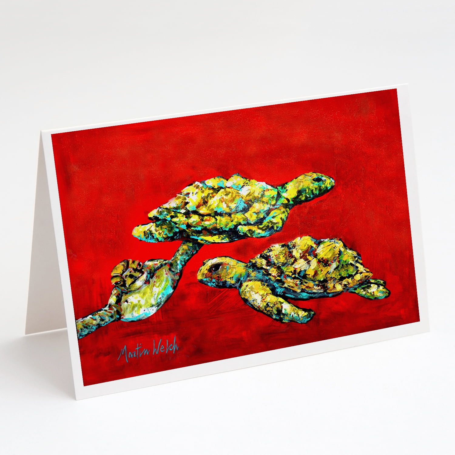 Drifting Home Turtles Greeting Cards Pack of 8 7 in x 5 in