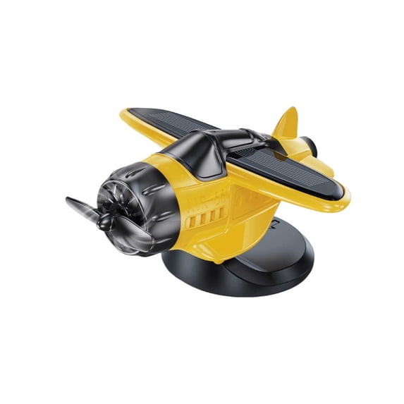 Drifting Solar Rotating Airplane Ornament Car Interior Accessory Novelty Vehicle Decoration