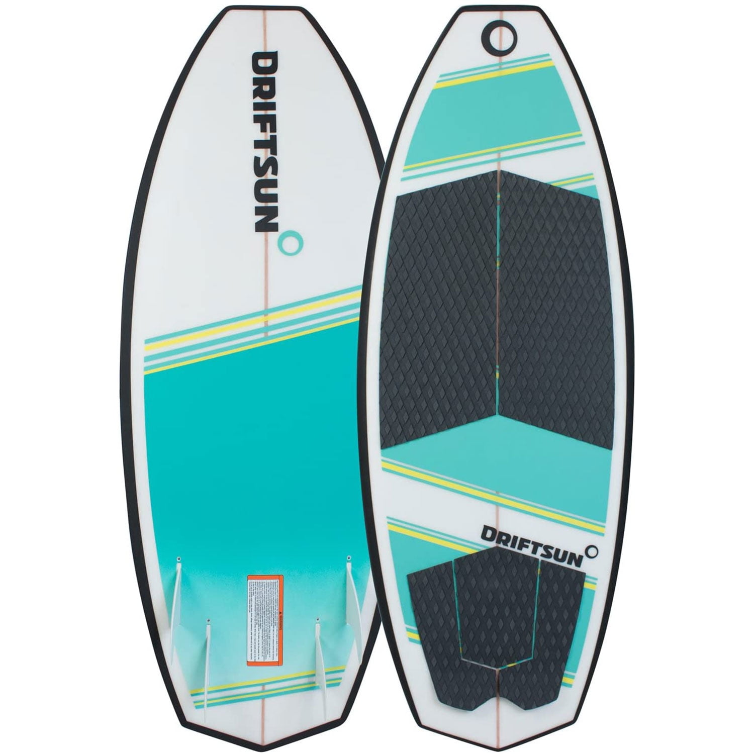 Driftsun 4 ft beginner to intermediate throwdown wakesurf board with 4 fins deals