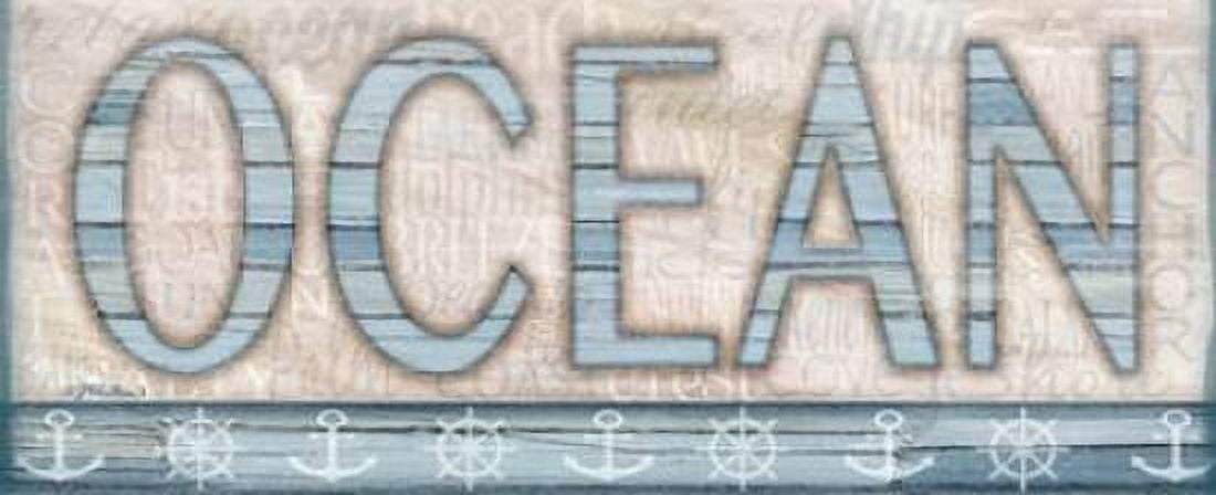 Driftwood Beach Sign II Canvas Art - Jen Killeen (10 x 20)