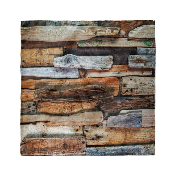 Driftwood Head Scarf, Knotty Planks Vintage, Head Wrap, 3 Sizes, by Ambesonne