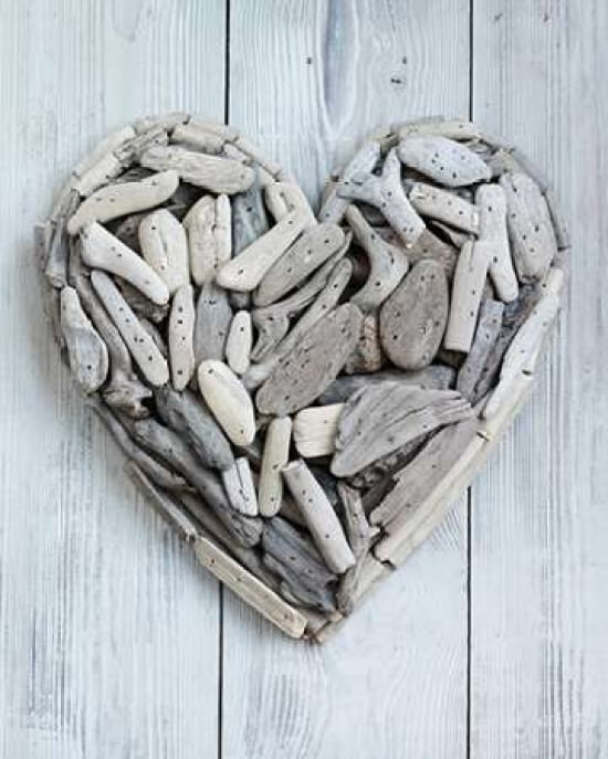 Driftwood Heart Canvas Art - Howard Shooter (24 x 30)