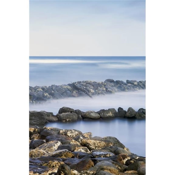 Driftwood & Rocks Along The Coast of Lydgate Beach Park - Lydgate Kauai Hawaii United States of America Poster Print - 24 x 38 in. - Large
