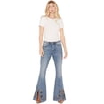thumbnail image 1 of Driftwood Women's Farrah Medium Wash High Rise Flare Jeans - DW-P41907A 31W x 33L, 1 of 4