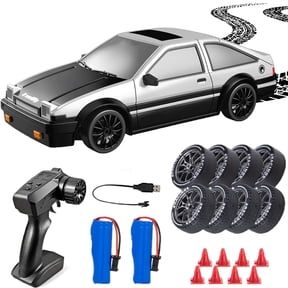 Drifty Boyz RC Car, 1:24 High-Speed 4WD RC Drift Car, 30KM/H Racing, Drifting, 2.4GHz Remote Control, Replaceable Tires, LED Lights, Durable PVC, ABS Construction for Hobbyists