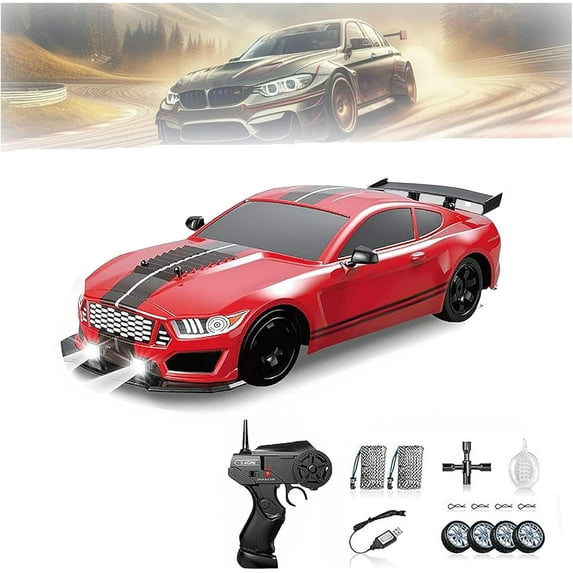 Drifty Boyz Vapor Slide Drift Rc Car,Drifty Boyz Rc Car,Drifty Boyz Vapor Drifters,Vapor Drifters,Vapor Slide Drift Rc Car,Slide Storm Rc Drift Car,1 16 Scale Mini Rc Drift Car (Red)