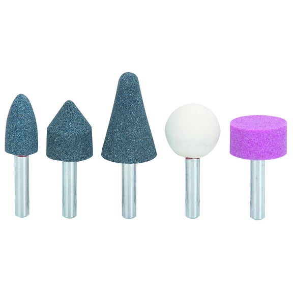 driil master 5 pc stone rotary grinding bit / bits with 1/4 in shank 20000 rpm