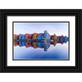 thumbnail image 1 of Drijfhamer, Ton 32x23 Black Ornate Wood Framed with Double Matting Museum Art Print Titled - Colored homes, 1 of 4