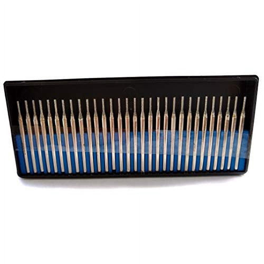 DRILAX Diamond Drill Bit Burr Set Diamond Coated 30 Pack 1mm