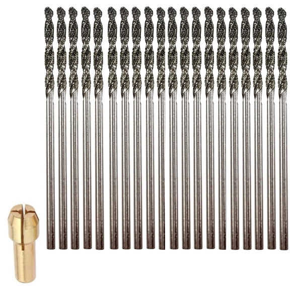 Drilax Diamond Twist Drill Bit Set 1.5mm 20 Pcs