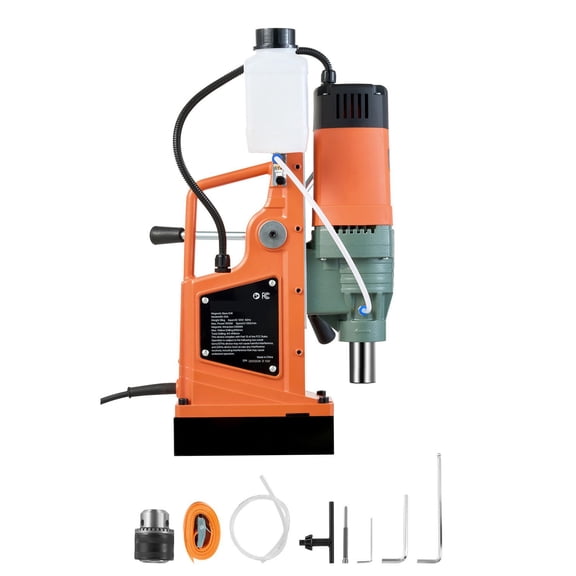 Drill 1550W Electric 2 inch Core Drill 2922 lbs Pull Force 0 550 RPM Variable Speed Magnet Base Drill for Metal Steel