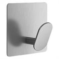 thumbnail image 1 of No Drill Adhesive Towel Hooks, Stainless Steel Wall Hook for Towels, Robes, Kitchen, Heavy Duty, Square Base, Modern Home Organization, 1.7x2 Inch, 1 Pcs, 1 of 4
