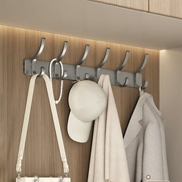 No Drill Adhesive Wall Mount Rack,Metal Hat Rack Hooks for Hanging