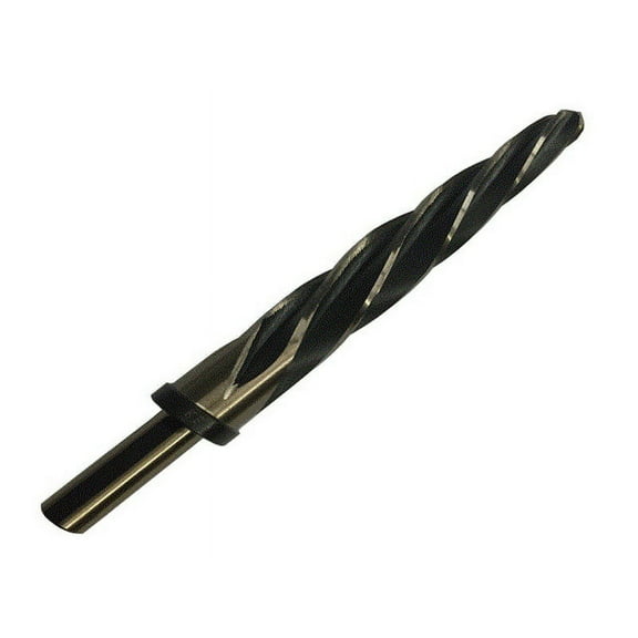 Drill America 13/16" HSS 1/2" Straight Shank Bridge Reamer, Black & Gold (KFD), Premium, KFDRBSS13/16