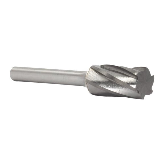 Drill America SA-3NF 3/8" X 3/4" Cylindrical Carbide Bur 1/4" Shank for Aluminum
