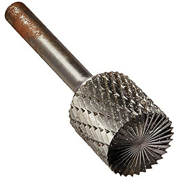 Drill America Cylindrical End Cut Carbide Burr 1/4 Shank