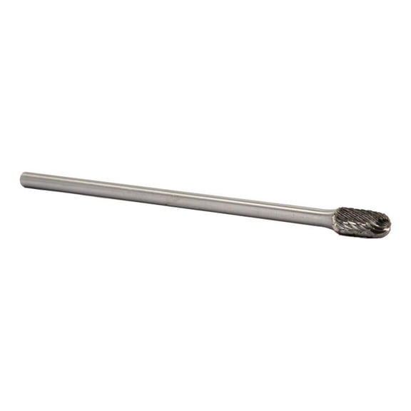 Drill America SC-1 1/4" X 5/8" X 6" Long Shank Cylindrical Radius End Carbide Bur 1/4" Shank