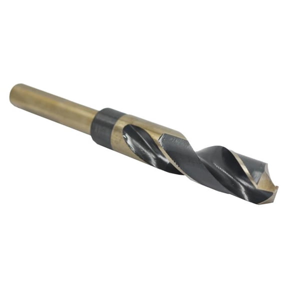 Drill America 3/4" HSS Black & Gold Drill Bit with Reduced 1/2" 3-Flat Shank, Contractor Series