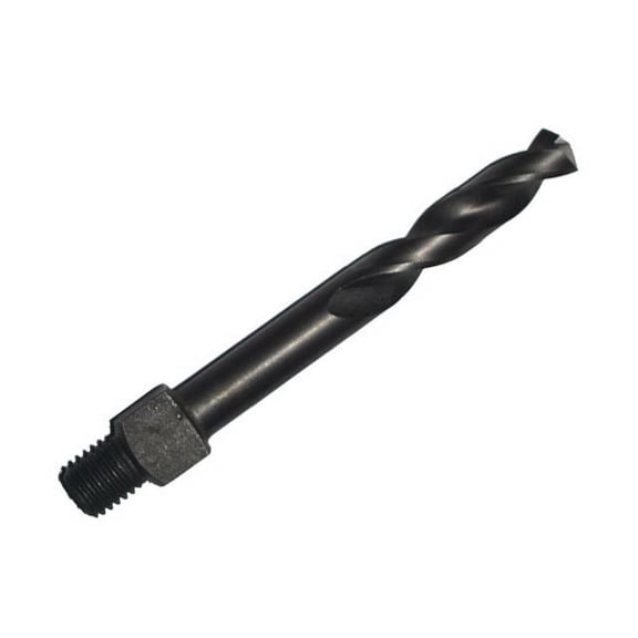 Drill America TSD14L #14 Cobalt Long Stubby Threaded Shank Drill Bit Overall Length 2-1/8
