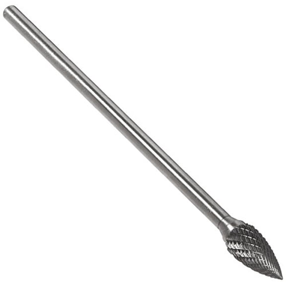 Drill America Tree Pointed End Carbide Burr 1/4'' Shank 6''OAL