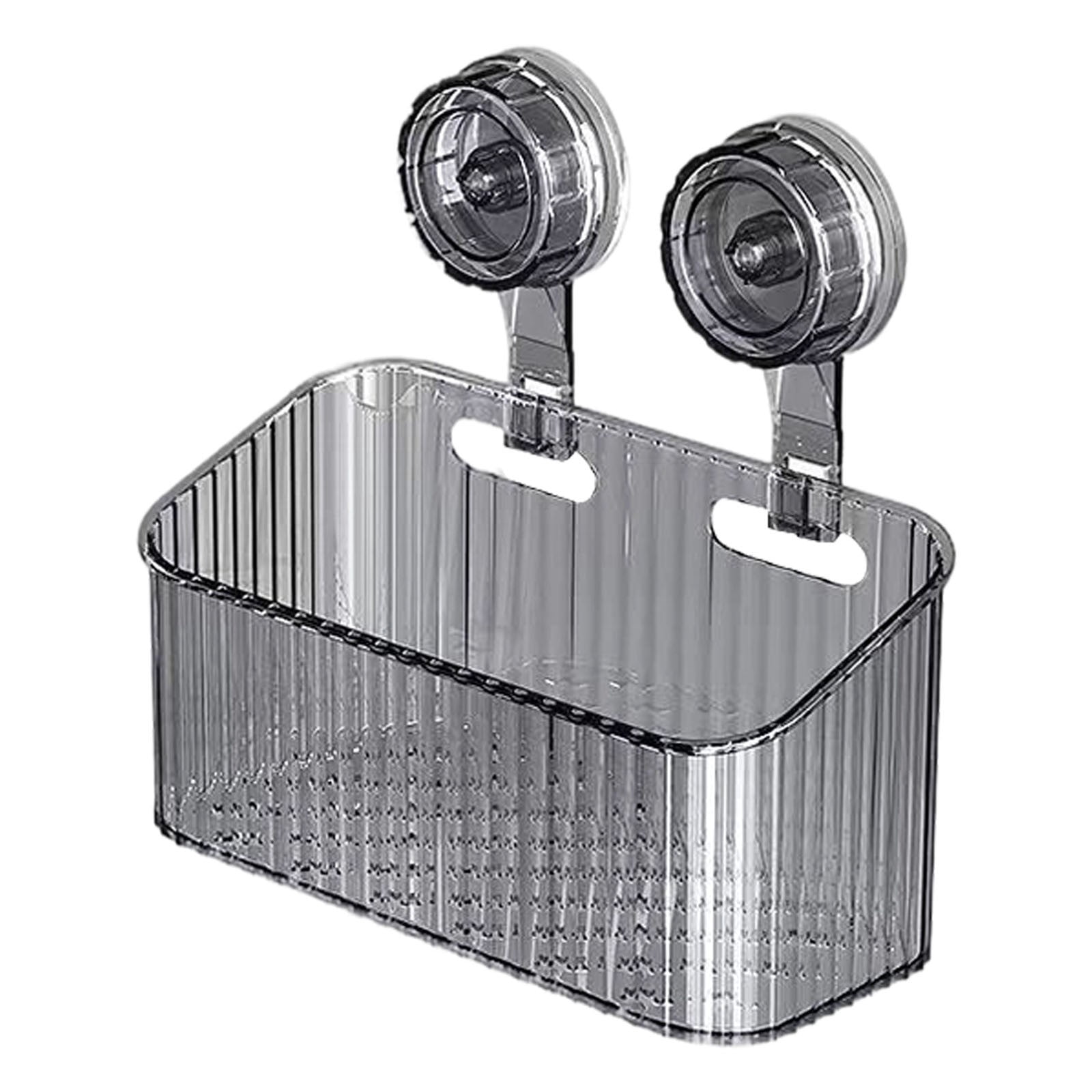 Suction Storage No Drill Bathroom Suction Storage Box, Suction Cup Bathroom Shelves, No ...