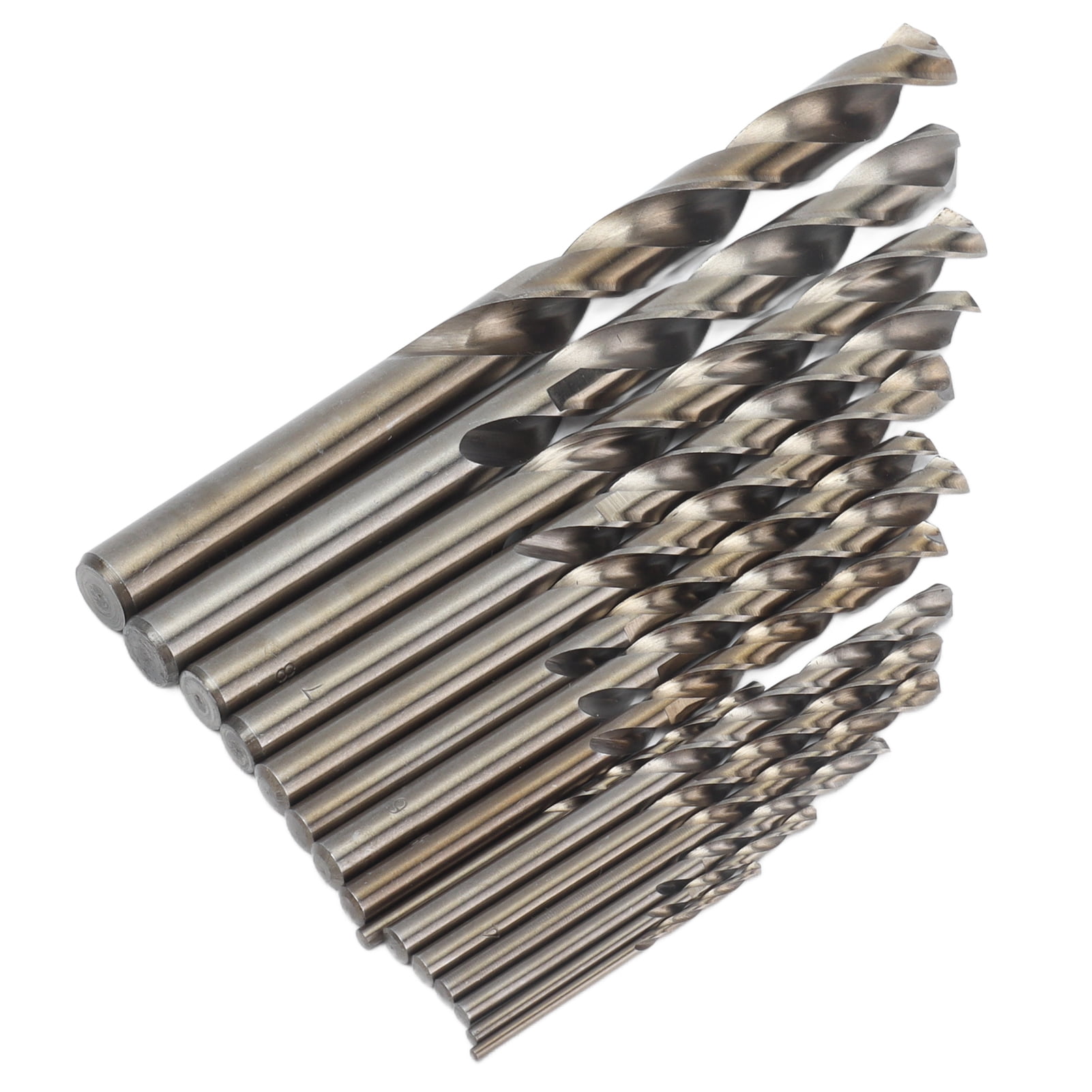 Drill Bit 15Pcs Drill Bit 135 Oxidized Gold Cobalt Drills Bits Set For Cutting Hard Metals